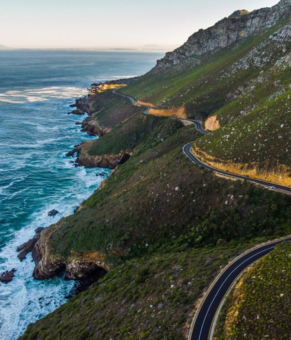 A winding road in the cape region of south africa